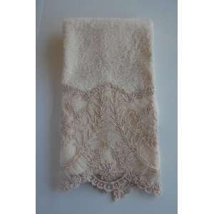  Ivory Terry Hand Towel w/Chantilly Trim