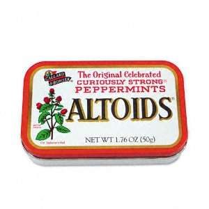    Office Snax   Altoids Peppermint Candy, 12 1.76oz Tin Containers 