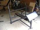 YORK Heavy Duty Olympic Incline Bench Dipping Flat w/ Dipping Bars 