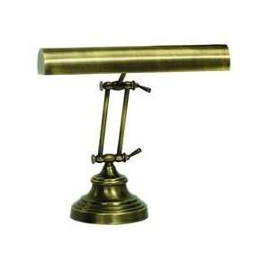   of Troy Round Base Upright Antique Brass Piano Lamp