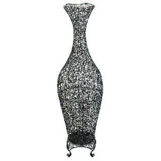 Exotic Metal Floor Large Decorative Vase