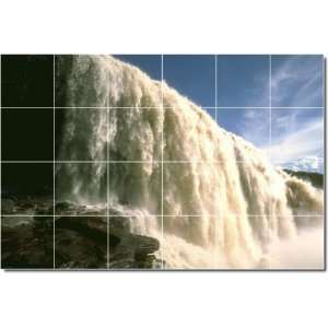  Waterfalls Photo Shower Tile Mural 18  32x48 using (24 
