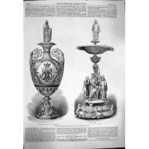  1864 Wedding Presents Queen Wales Silver Vase Tazza