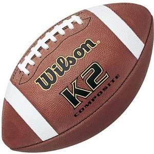  Wilson K2 Composite Leather Football, Youth Size Sports 
