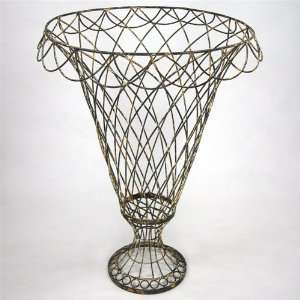  french lace rust wire basket large