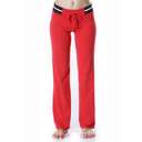 YOGAYF Fresh cotton Yoga Fitness Wear Red Sports Yoga Pants with Black 