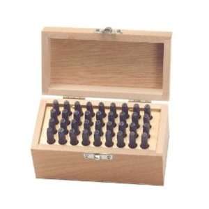    36 pc. Letter and Number Punch Set in Wooden Box
