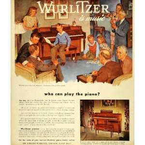  1947 Ad Wurlitzer Spinette Piano De Kalb ILModel 425 
